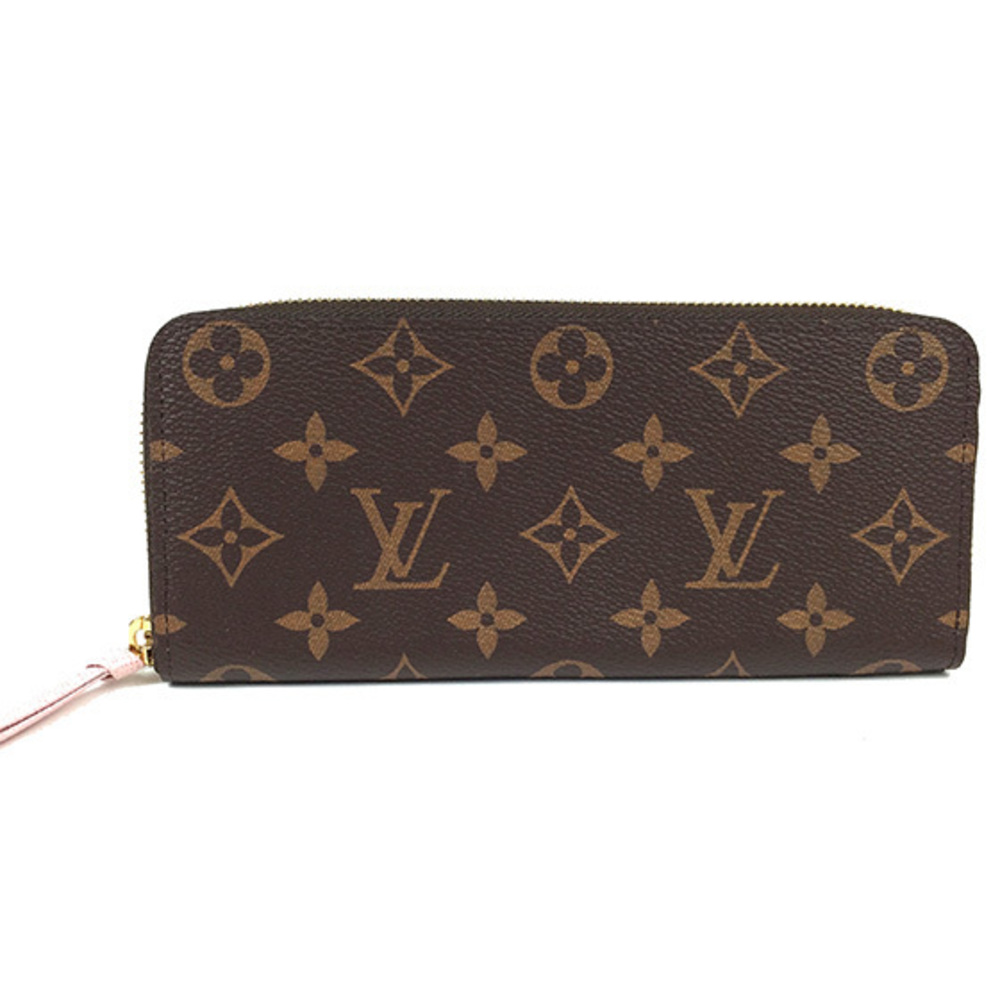 Louis Vuitton Monogram Portefeuille Clemence Rose Ballerine Long Wallet
